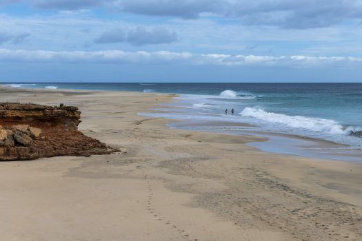 praia da ponta negra, na ilha do maio, em cabo verde