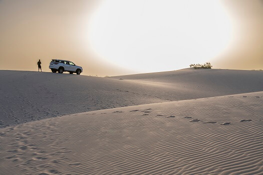 o deserto de viana na ilha da boa vista, em cabo verde