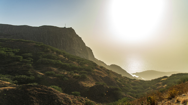 vista do monte vigia, na ilha da brava, em cabo verde