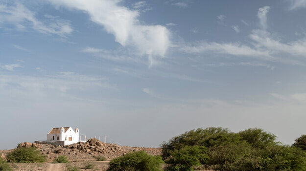 capela de santo antónio, próxima ao monte de santo antónio, na ilha da boa vista, em cabo verde